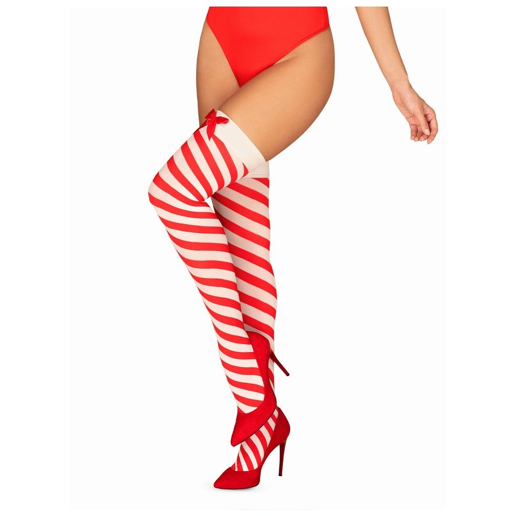 Сорочка Obsessive Kissmas chemise Red, Красный, S/M Obs_Kissmas chemise Red S/M - Obsessive - Новогодние ролевые эротические костюмы - Купить