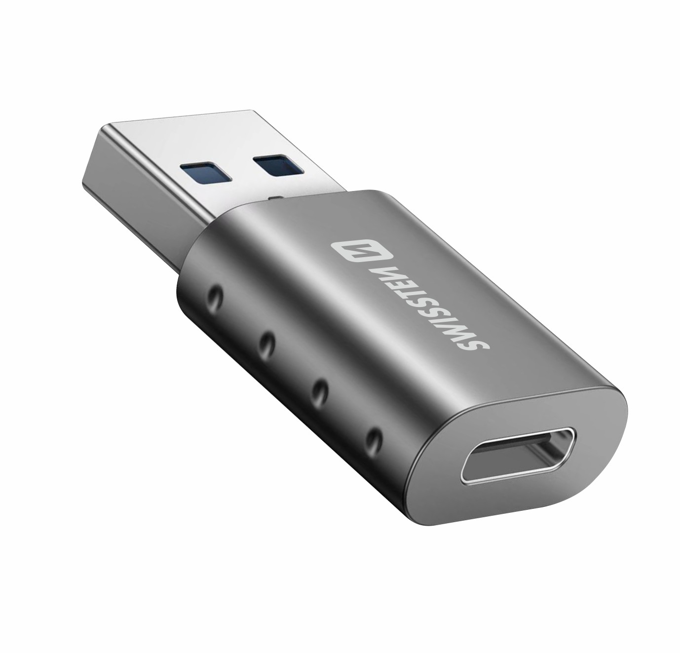 SWISSTEN OTG adaptér/přechodka  USB-A (samec)/USB-C (samice)