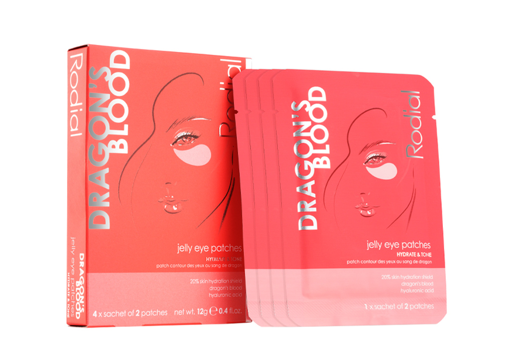 Rodial Dragon\'s Blood Jelly Eye Patches - Box of 4 Sachets