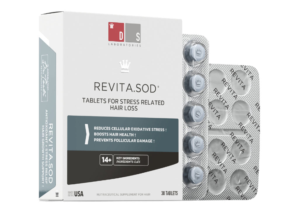 DS Laboratories antioxidační tablety Revita.SOD na vypadávání vlasů způsobené stresem
