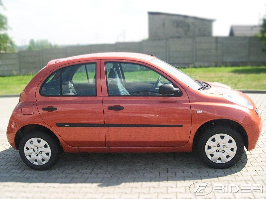 Riderauto Lišty dverí - Nissan MICRA 5DV. 2002-2010