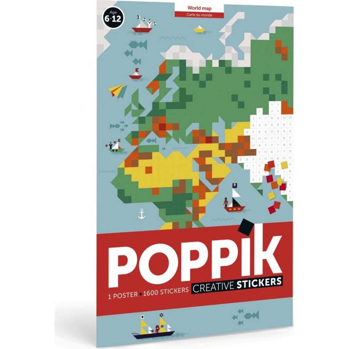 Samolepkový plagát Mapa sveta | POPPIK