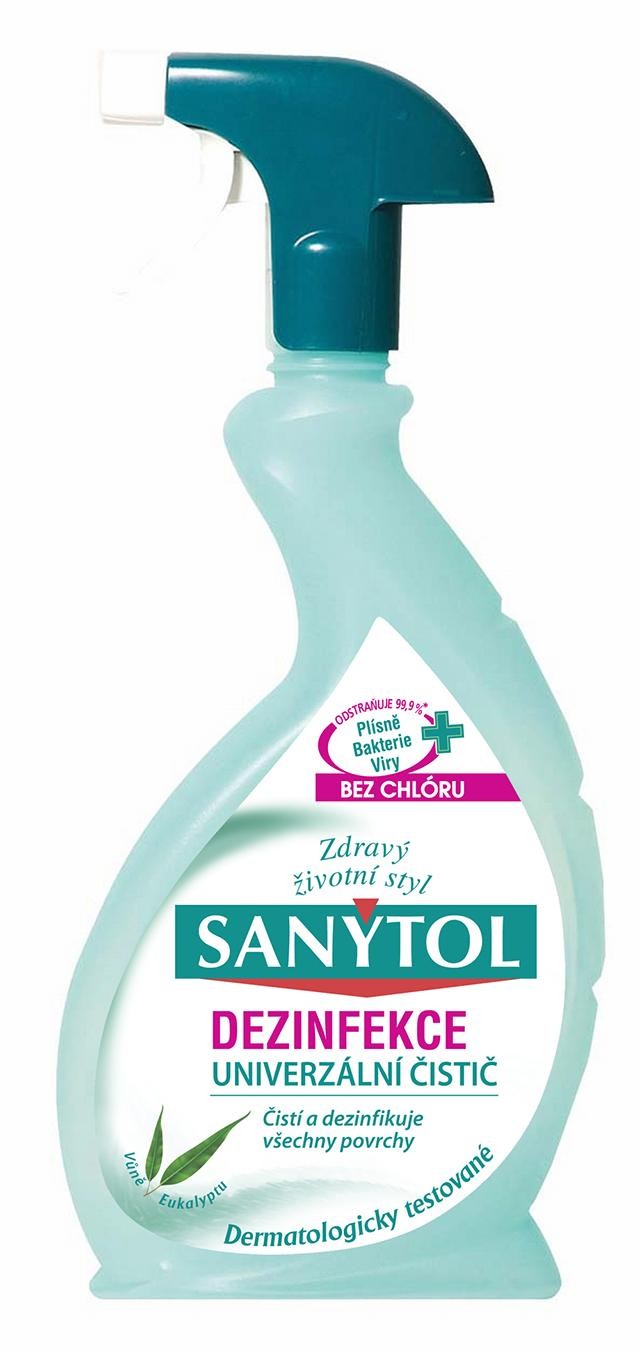 Sanytol - Dezinfekční univerzální čistič ve spreji s vůní eukalyptu 500 ml