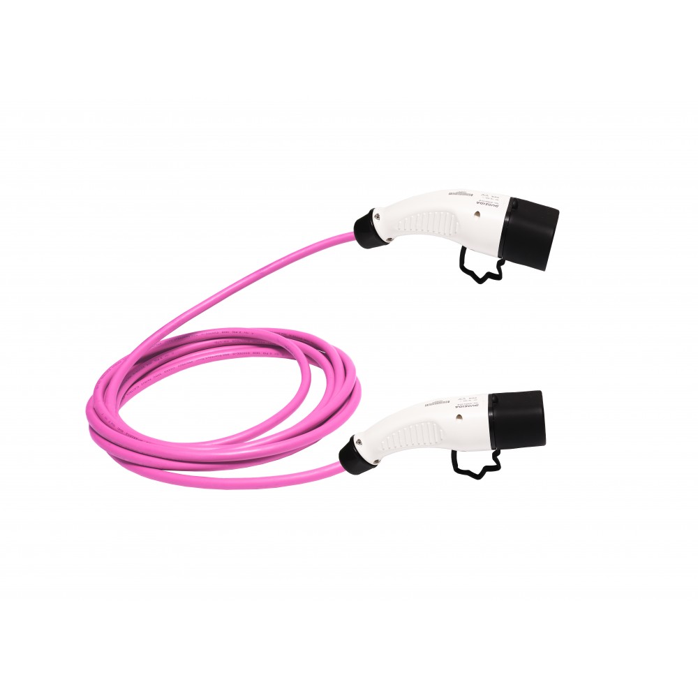 ZENCAR EVSE nabíjací kábel pre elektrické vozidlá TYP 1 - TYP 2 16A 3,6 kW magenta 8m, prepravná taška zadarmo, 16 A
ZENCAR EVSE nabíjací kábel pre elektrické vozidlá TYP 1 - TYP 2 16A 3,6 kW magenta 8m, prepravná taška zadarmo, 16 A
