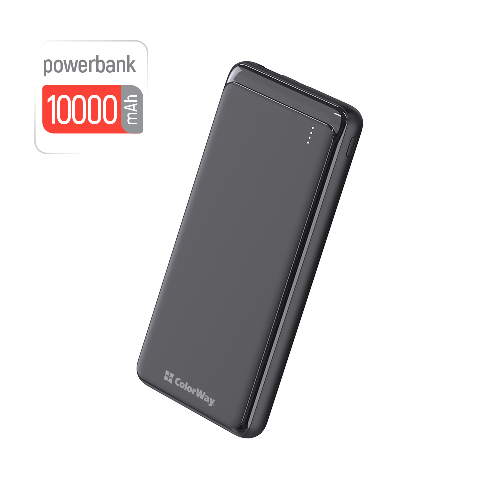 PowerBank ColorWay 10 000 mAh Slim (USB QC3.0 + USB-C Power Delivery 18W) Čierna (CW-PB100LPG3BK-PD)
PowerBank ColorWay 10 000 mAh Slim (USB QC3.0 + USB-C Power Delivery 18W) Čierna (CW-PB100LPG3BK-PD)