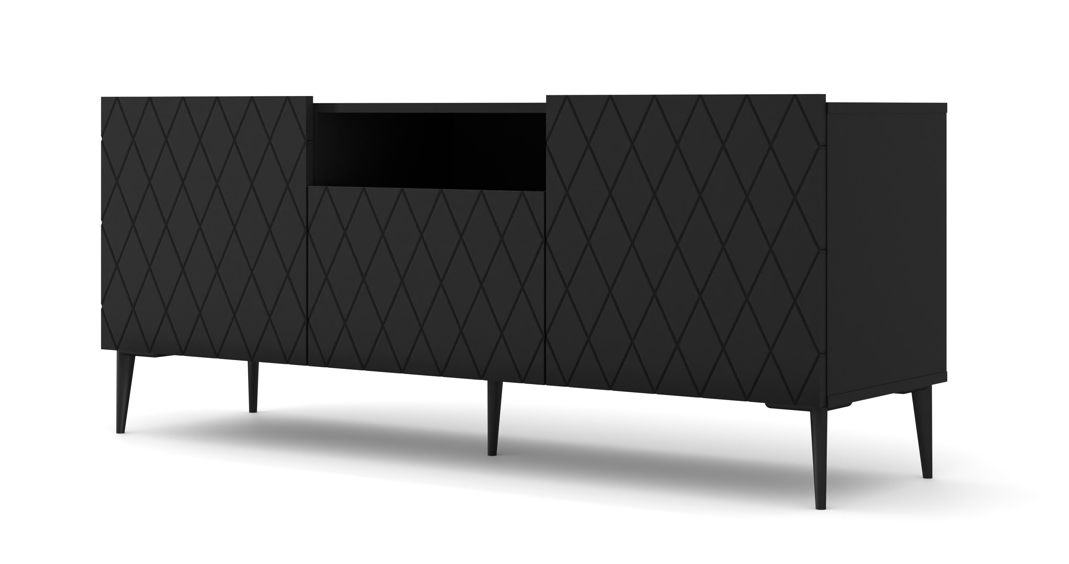 TV stolek DIUNA 145, černý mat