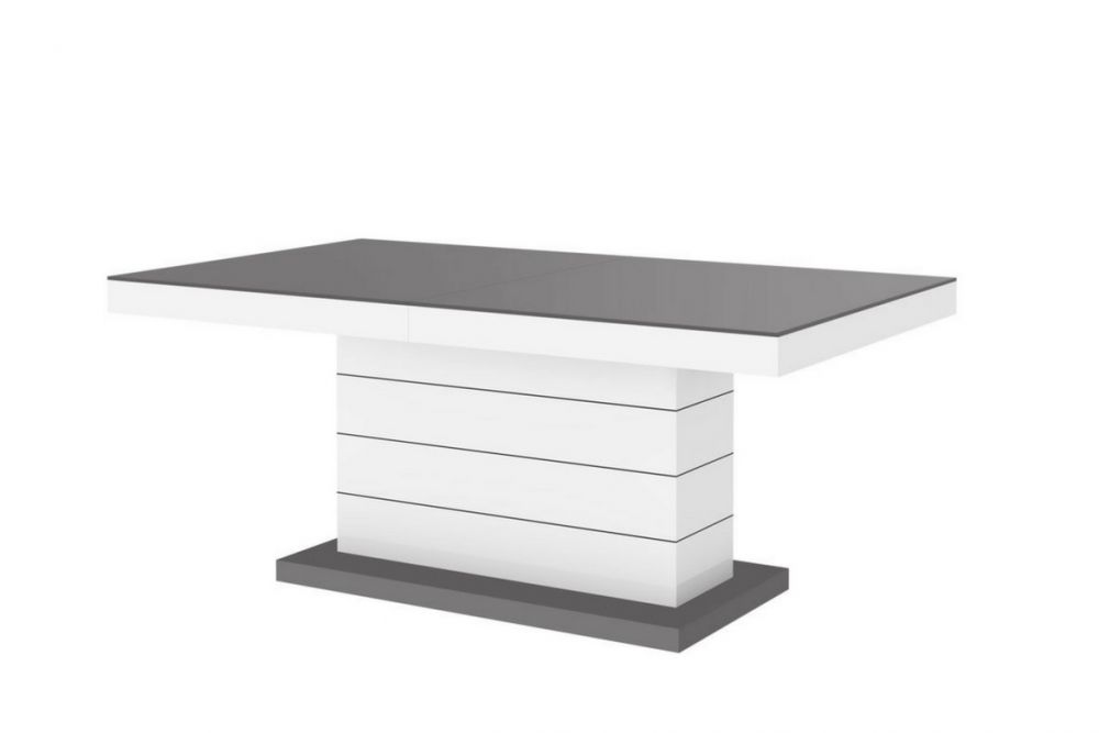 Konferenční stolek MATERA LUX MAT Šedo/bílá