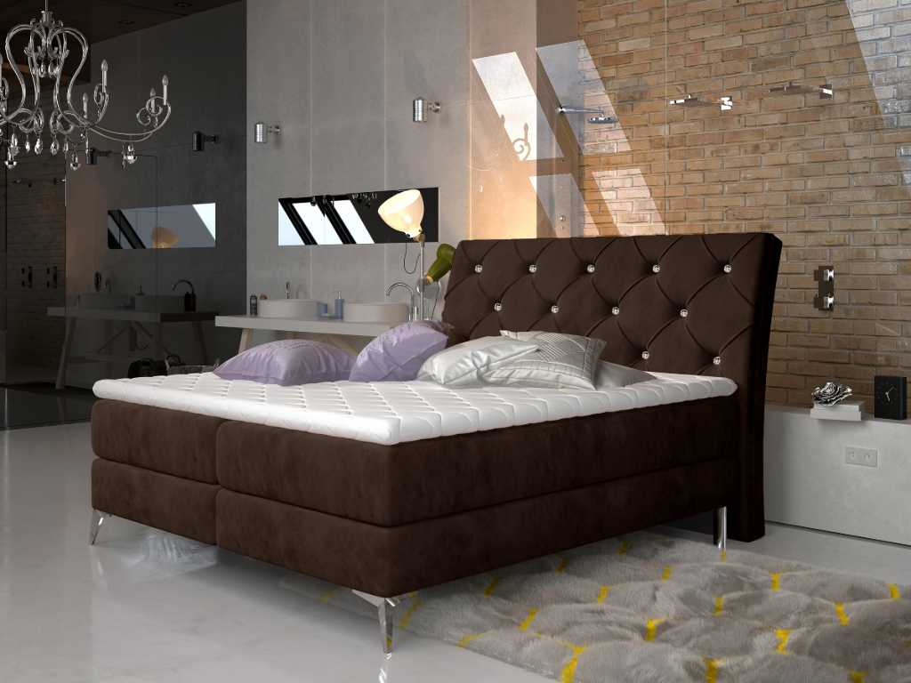 Čalouněná postel ADEL Boxsprings 160 x 200 cm Kronos 6