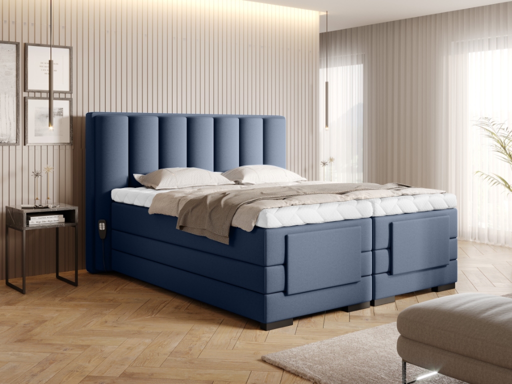 Čalouněná postel VEROS Boxsprings 160 x 200 cm Gojo 40