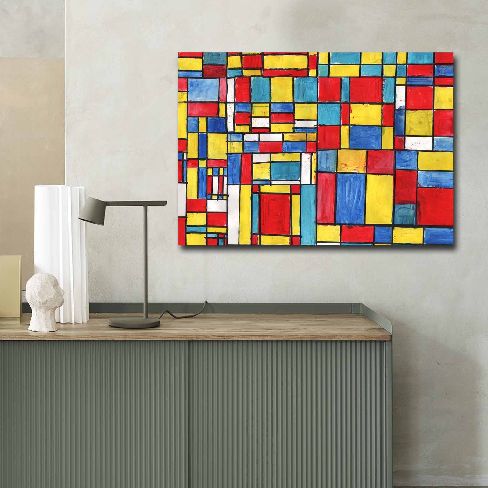 Nástěnný obraz MONDRIAN 100 x 70 cm