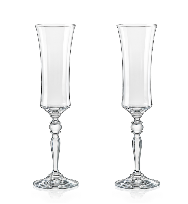 Crystalex sklenice na šampaňské Grace 190 ml 2KS