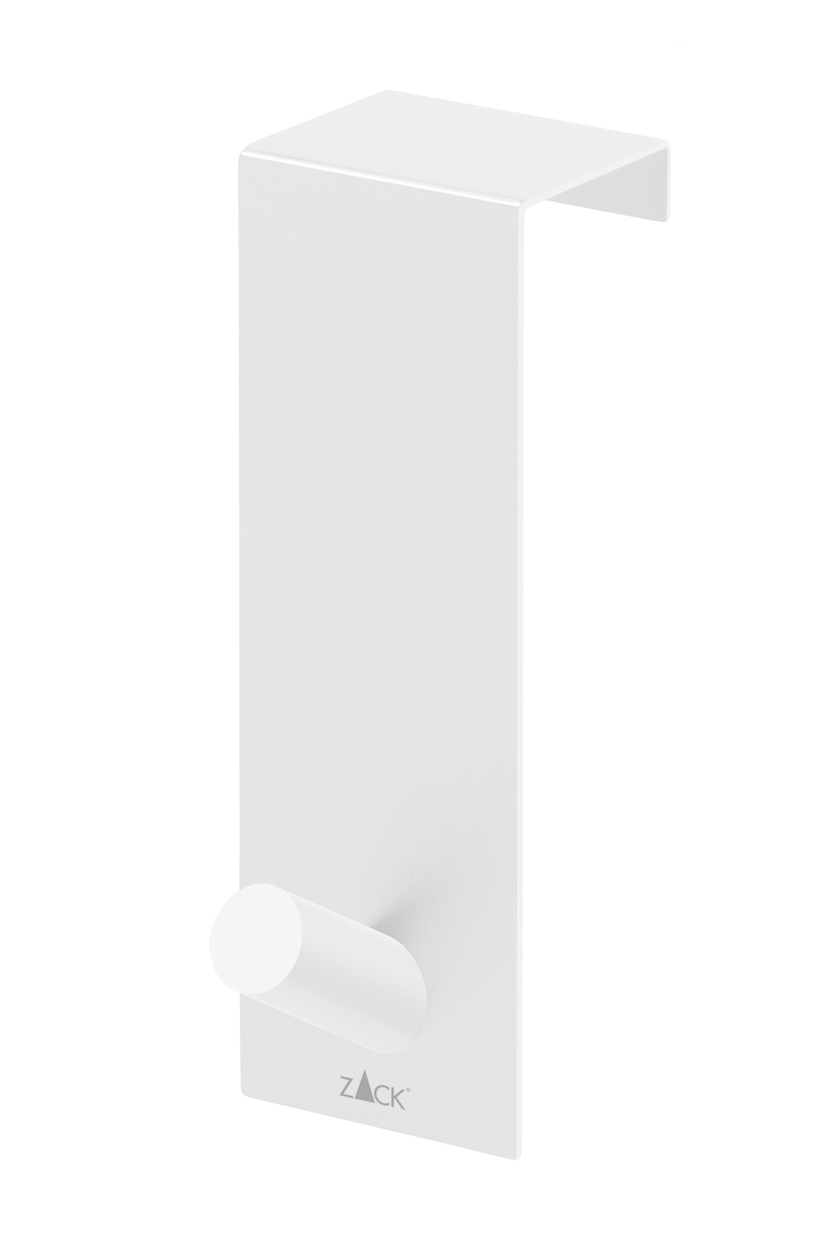 ZACK Háček na dveře nerezový bílý exit 4,1 cm