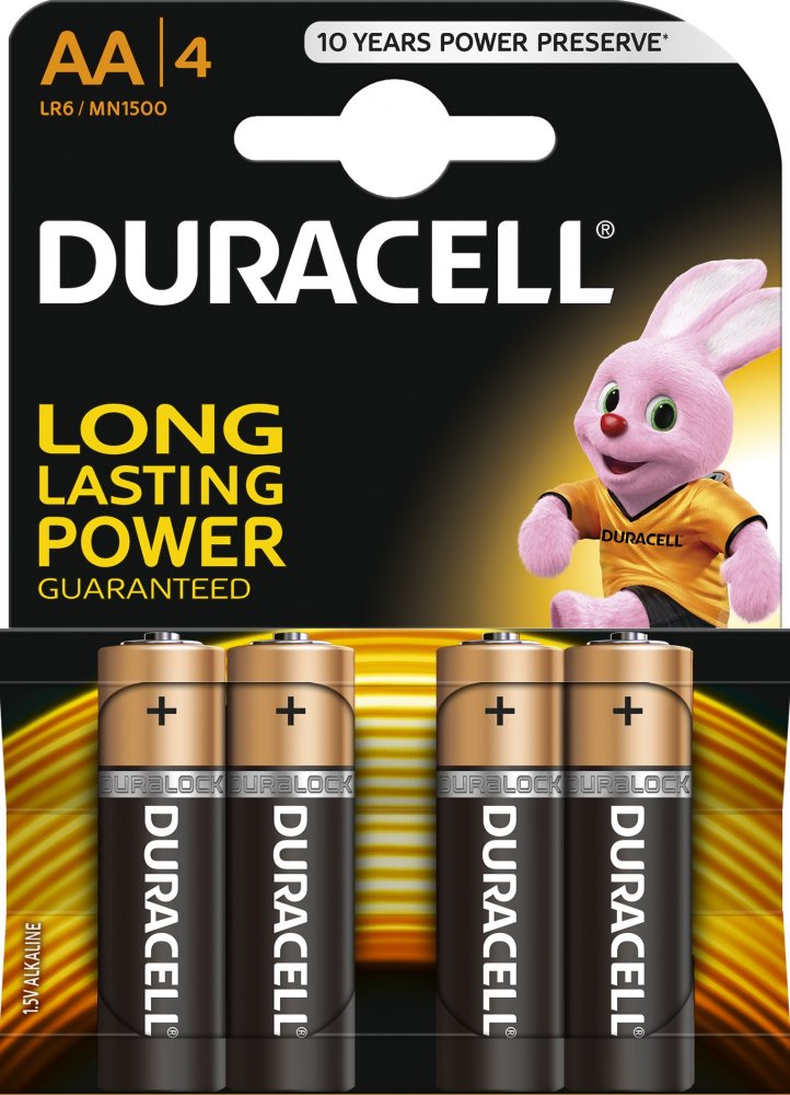 DURACELL AA batéria 4ks