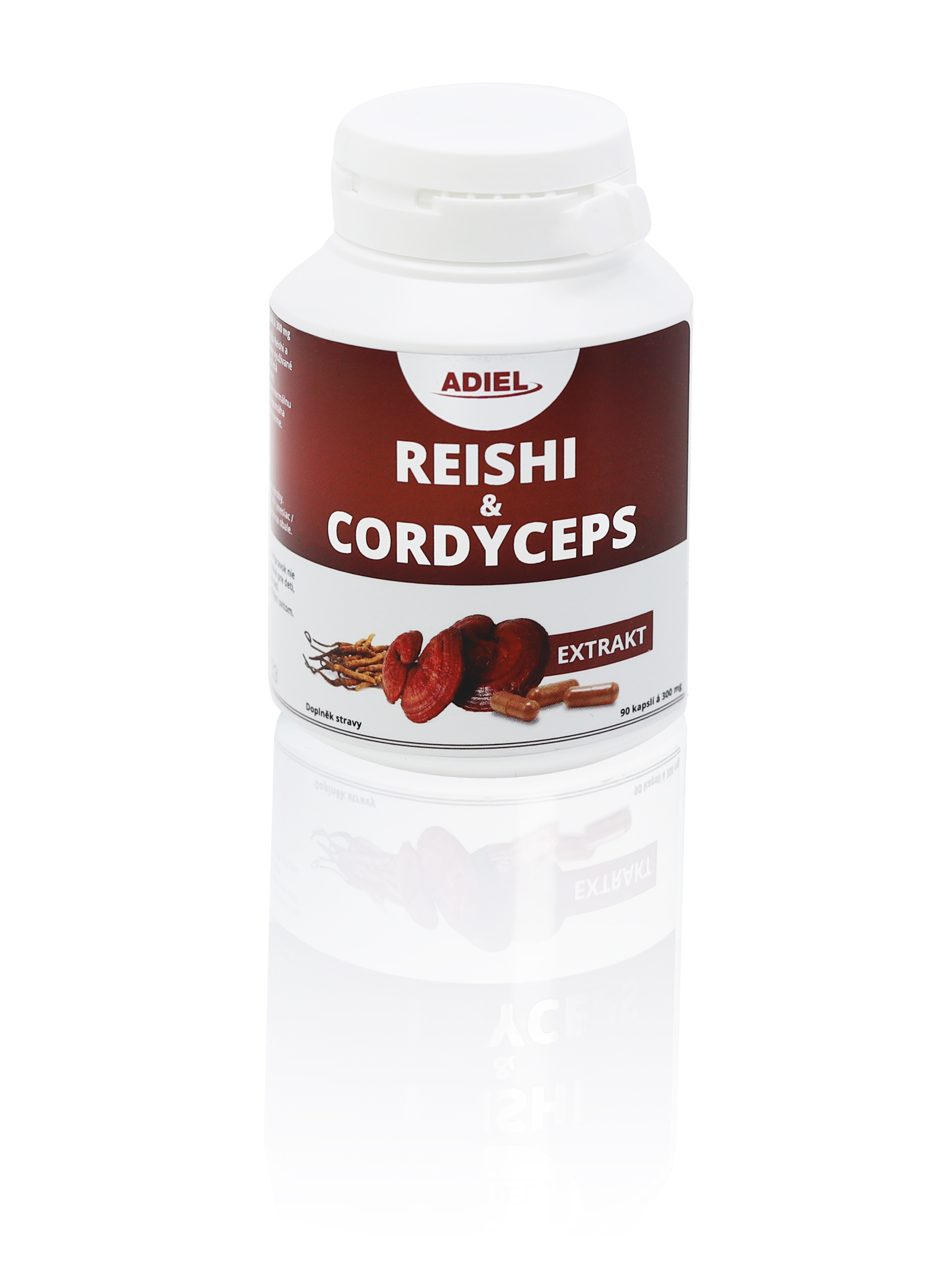 ADIEL Reishi &Cordyceps 90 kapslí 1 ks: 1x90 kapslí