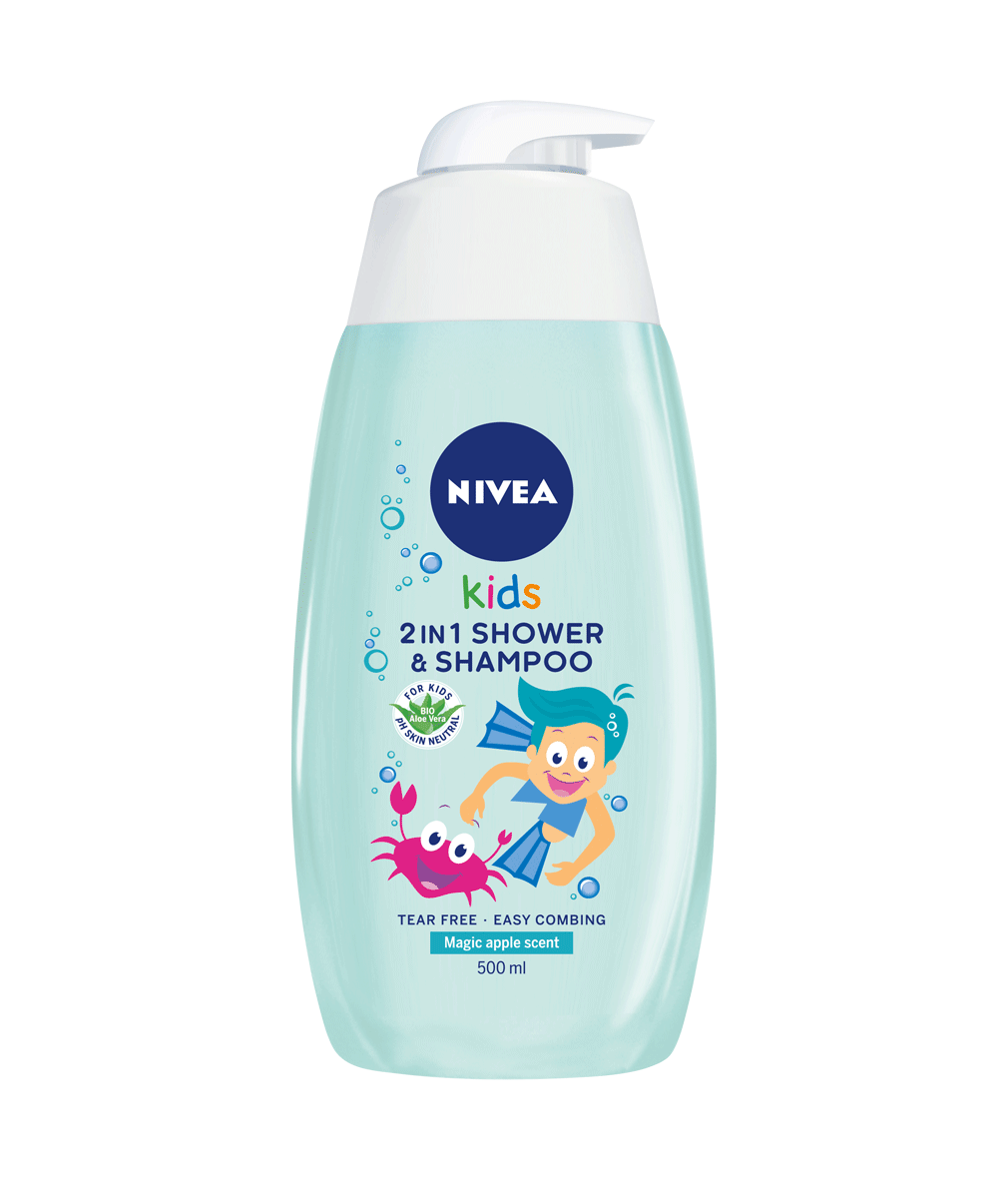 Nivea Kids 2in1 Magic Apple sprchový gél a šampón pre deti 500ml