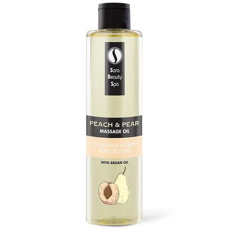 Sara Beauty Spa přírodní rostlinný masážní olej - Broskev a hruška Objem: 250 ml