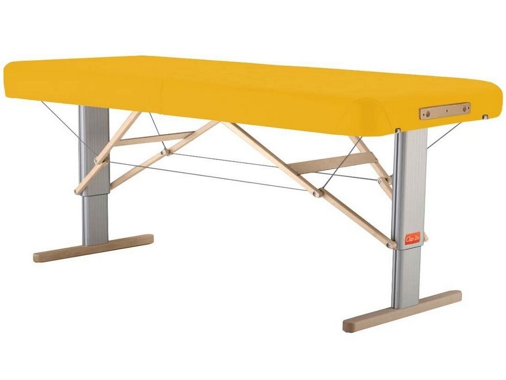 Prenosný elektrický masážny stôl Clap Tzu Linea Physio Farba: PU - žltá (sun), Rozmery: 192x75cm, Doplnky: sieťové napájanie + vstavané elektrické vy…