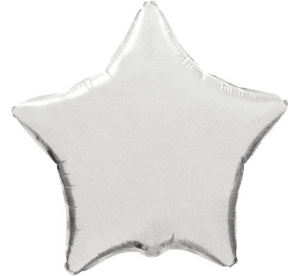 Flexmetal Fóliový balón Hvězda - stříbrná