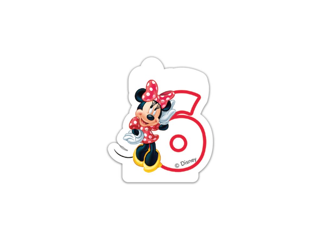 Procos Narozeninová svíčka Minnie Mouse - číslo 6