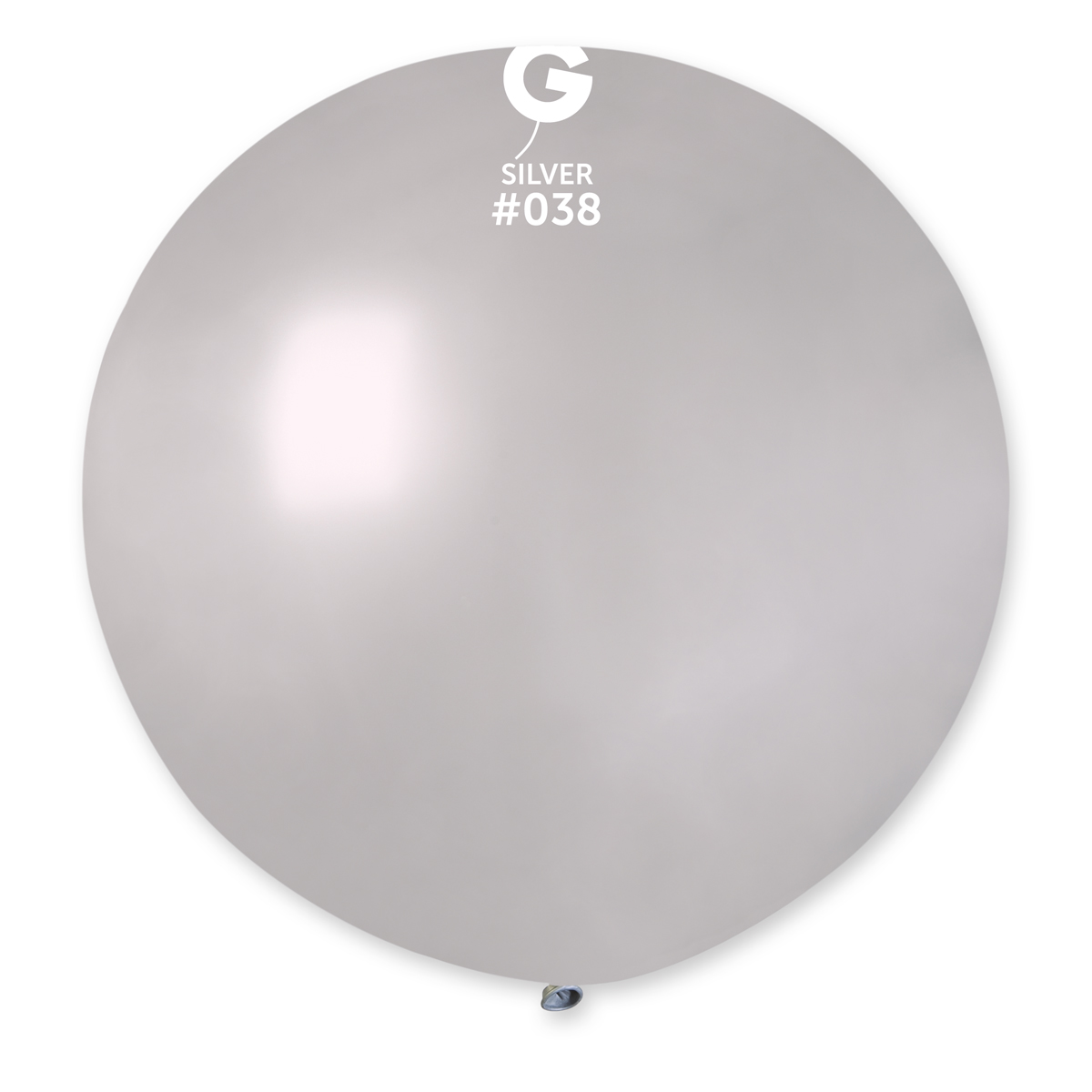 Gemar Kulatý metalický balonek 80 cm stříbrný