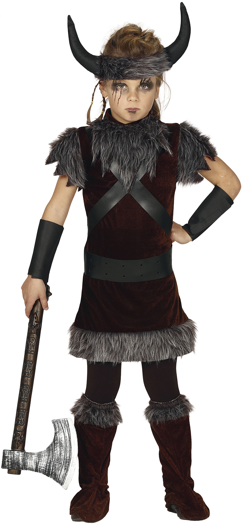 Guirca Dětský kostým - Vikingská dívka Velikost - děti: XL