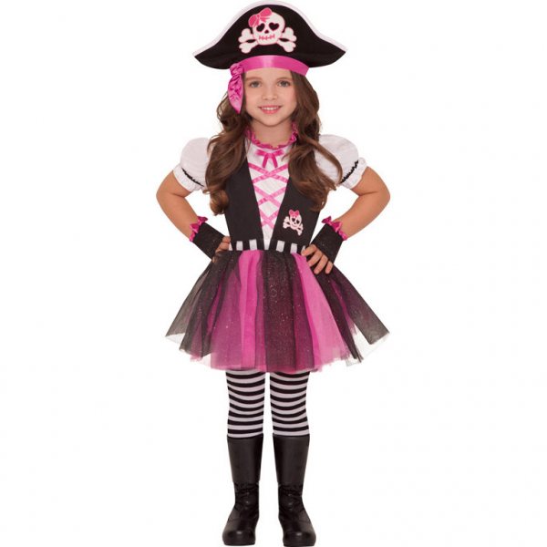 Amscan Dětský kostým - Růžová pirátka
