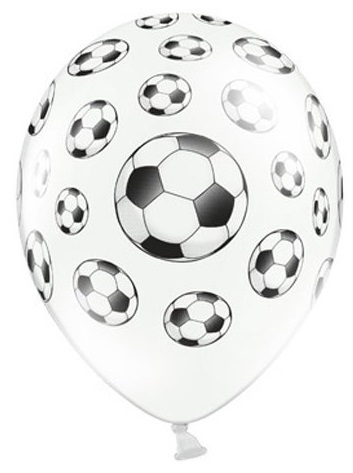 PartyDeco Latexové balóny - Fotbal