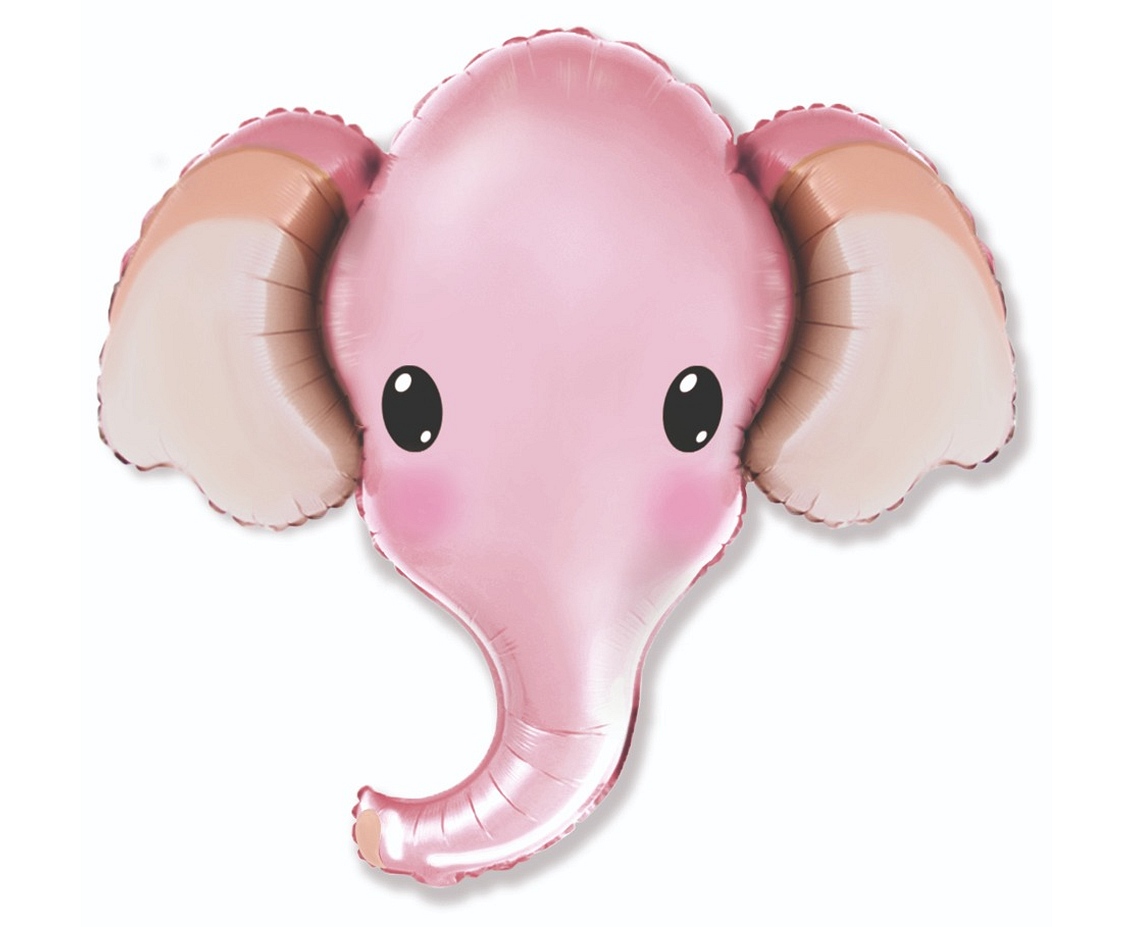 Godan Fóliový balón - Růžový sloník 60 cm