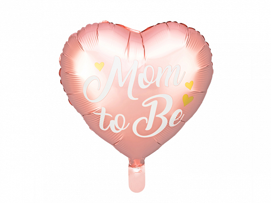 PartyDeco Fóliový balón - Mom to be růžový