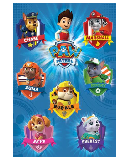 Pyramid Plakát Paw Patrol - Tlapková Patrola 61 x 91,5 cm