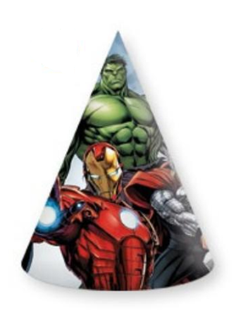 Procos Párty kloboučky Avengers 6 ks