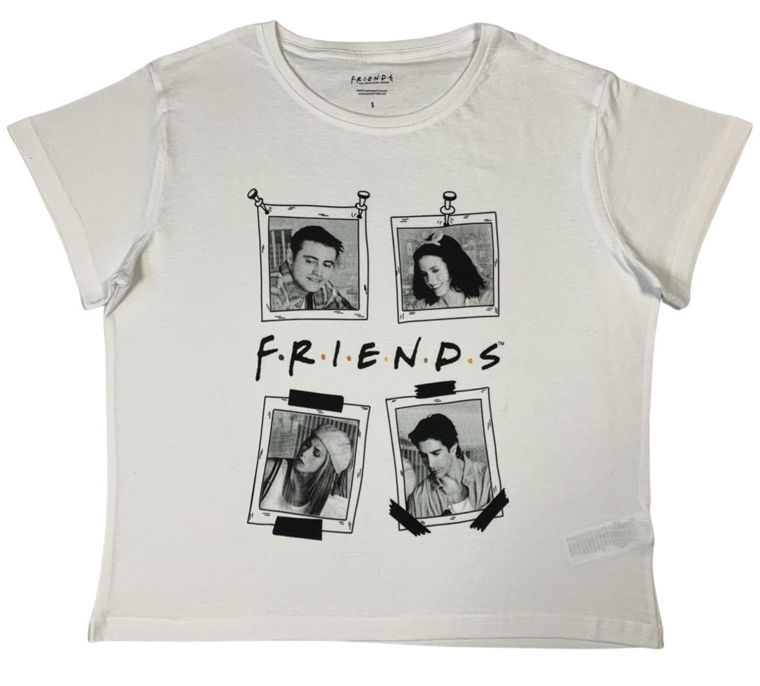 EPlus Dámské tričko - Friends bílé Velikost - dospělý: M