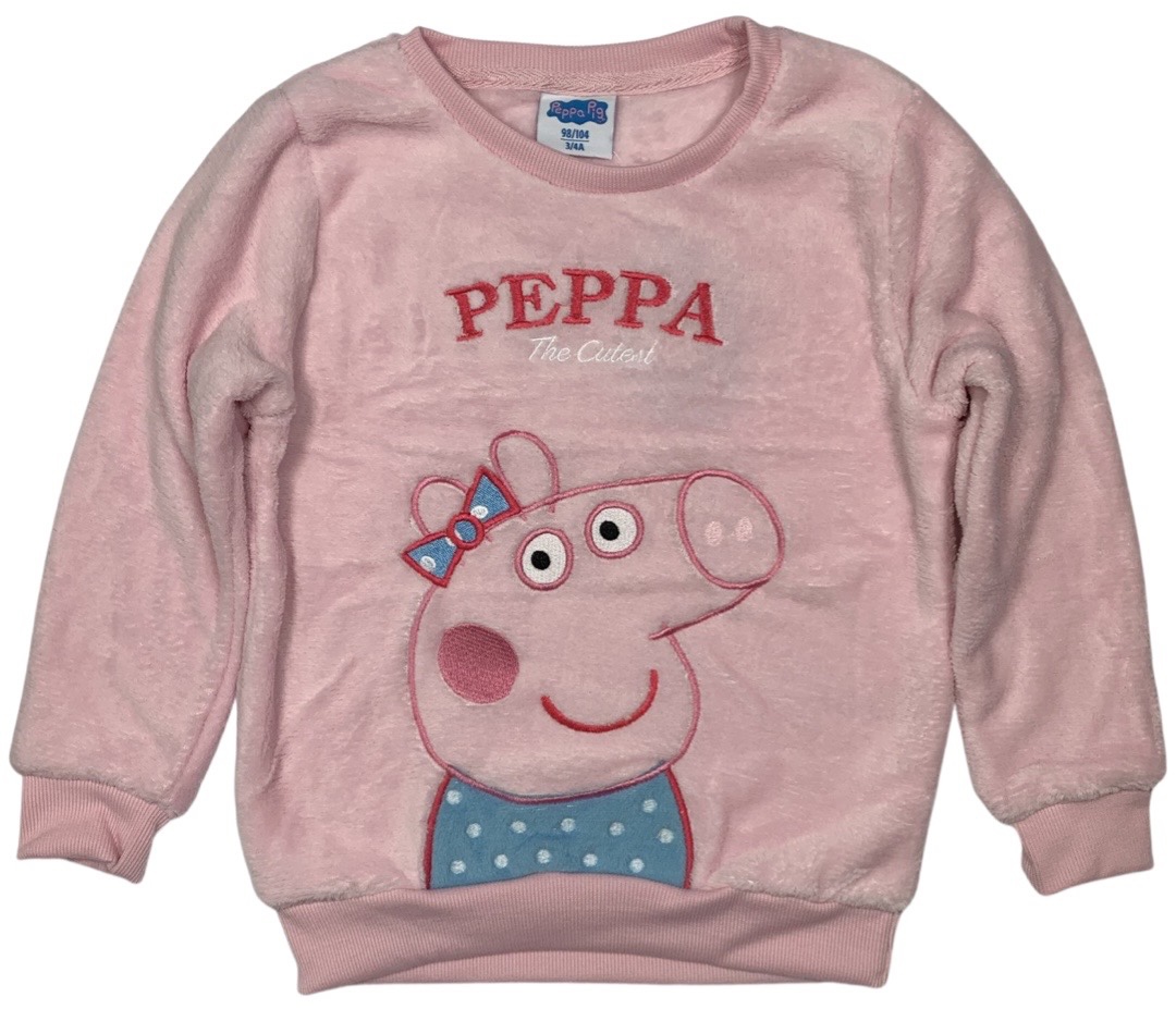 EPlus Dívčí mikina - Peppa Pig růžová Velikost - děti: 110/116