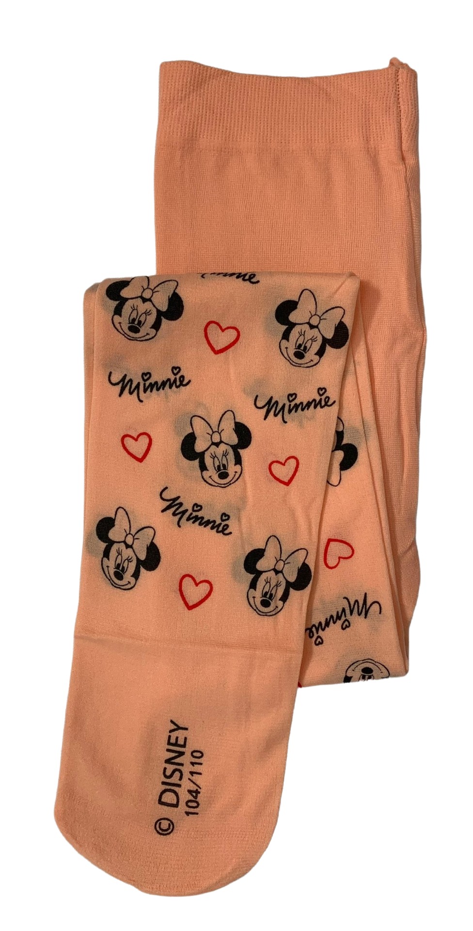 EPlus Dívčí punčochy - Minnie Mouse růžové Velikost - děti: 104/110
