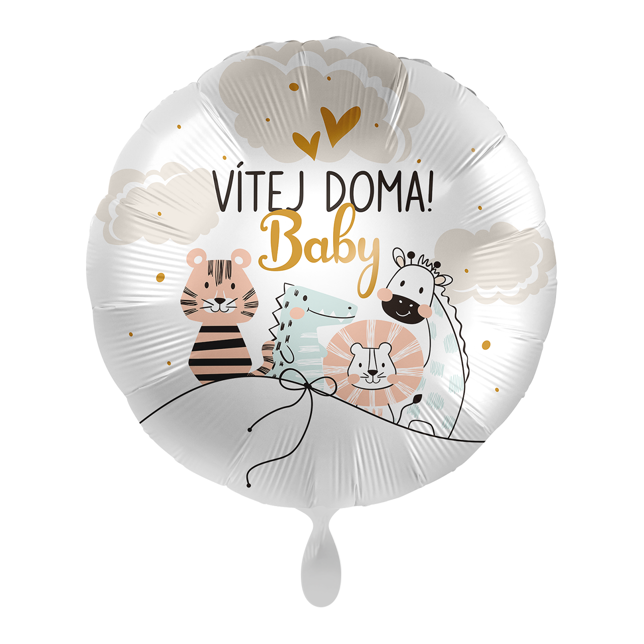 Premioloon Fóliový balón kruh - Vítej Doma Baby