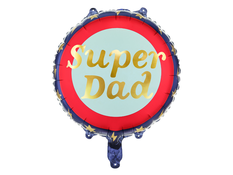 PartyDeco Fóliový balón Super Dad