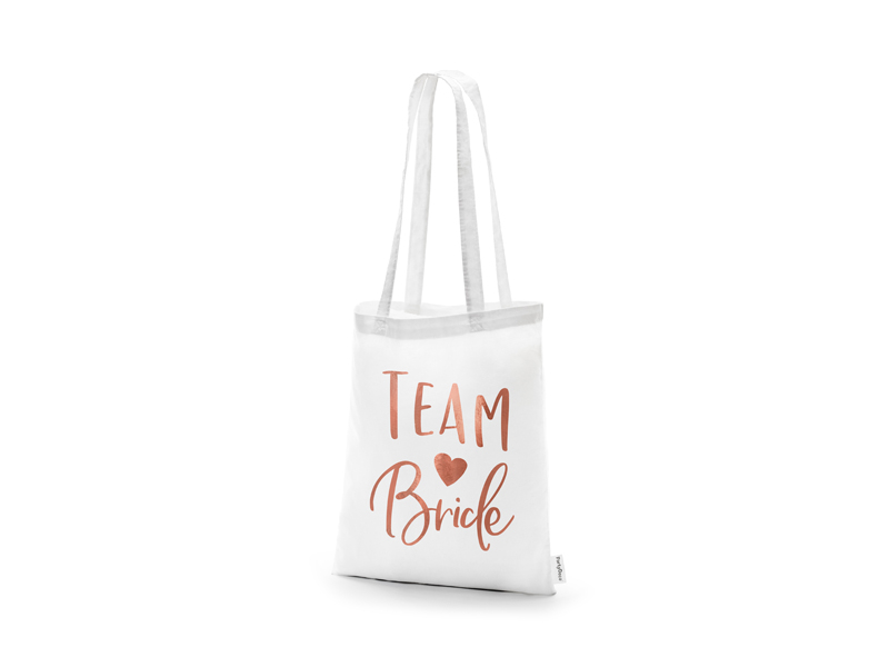 PartyDeco Plátěná taška - Team Bride