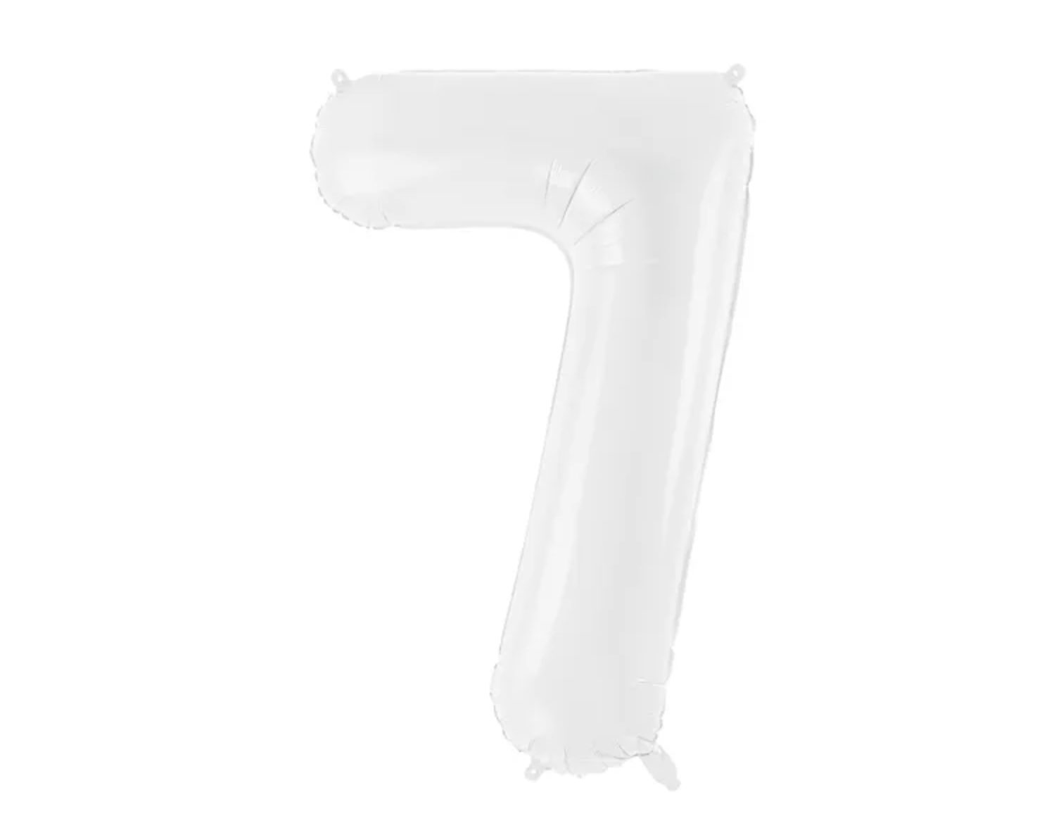 PartyDeco Balónek fóliový narozeninové číslo 7 bílý 86 cm
