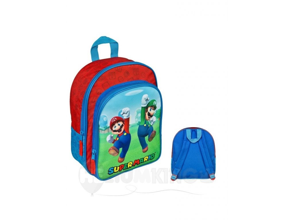 Euroswan Dětský batoh s přední kapsou - Super Mario
