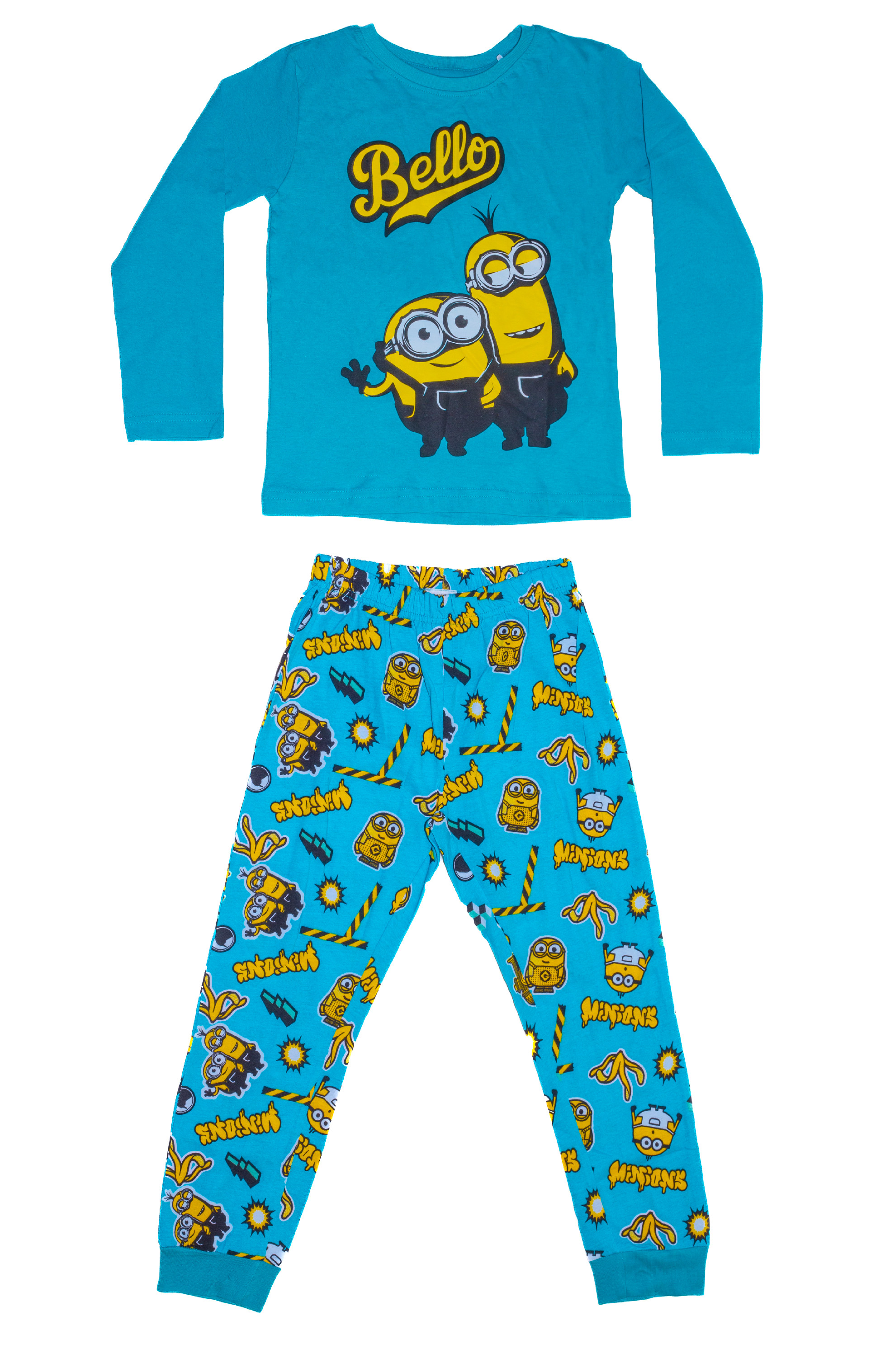 EPlus Chlapecké pyžamo - Mimoni, modré Velikost - děti: 128