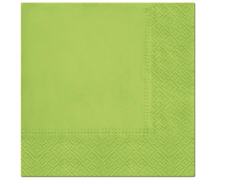PAW Papírové ubrousky - kiwi zelené 33 x 33 cm