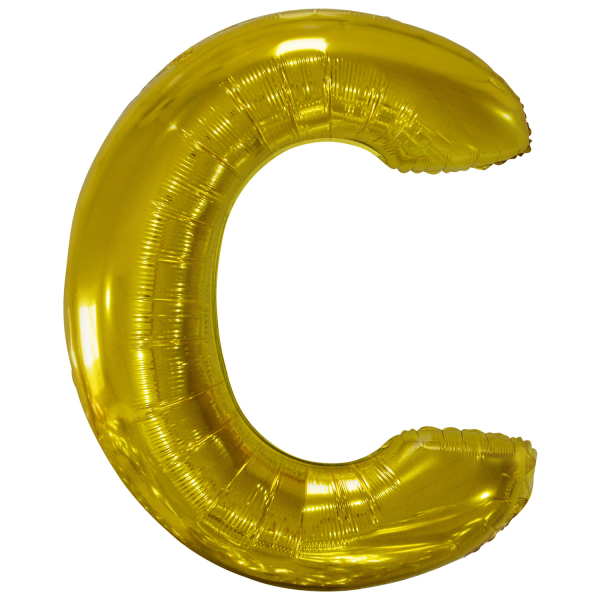 Amscan Fóliový balónik písmeno C, zlatý 86 cm