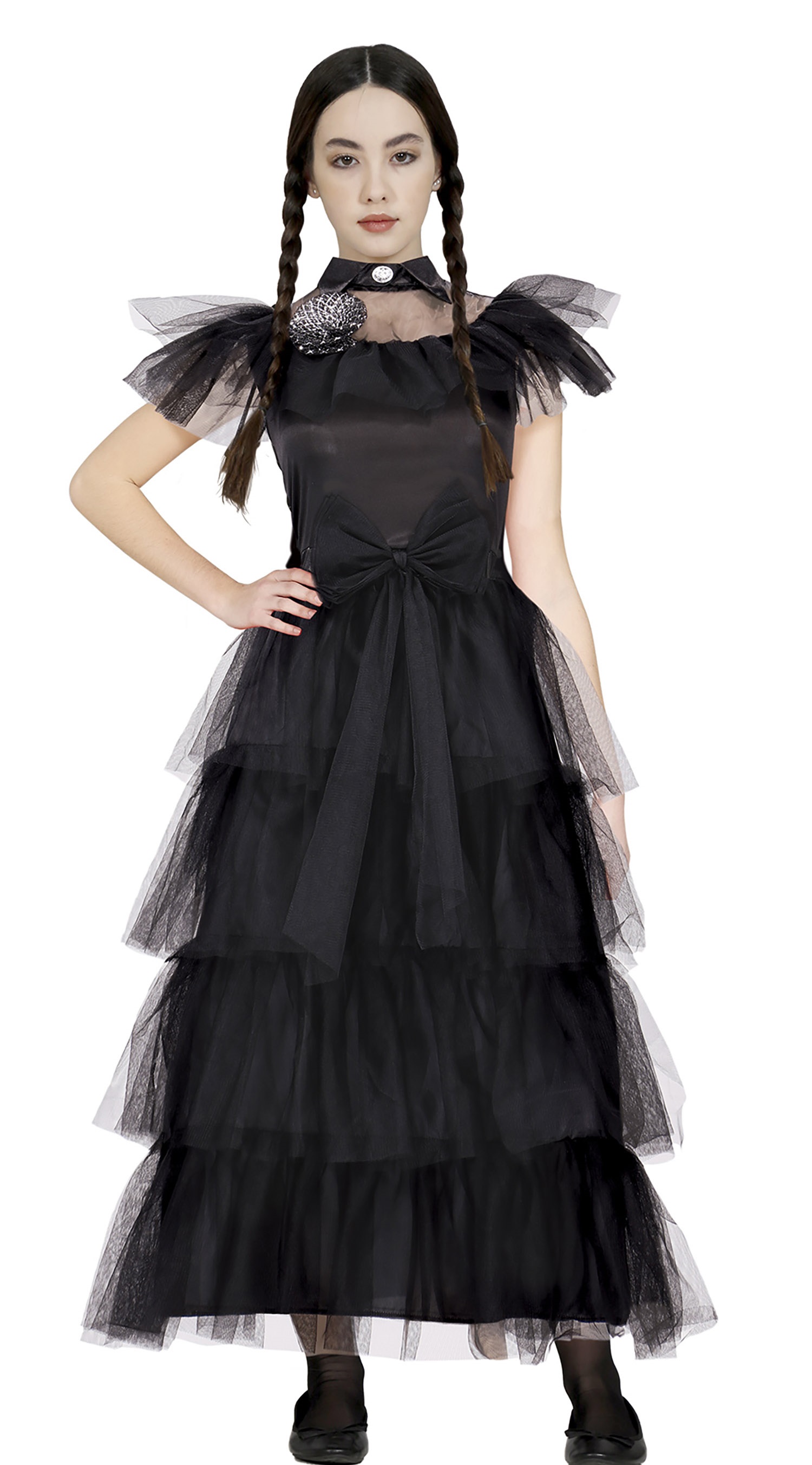 Guirca Dívčí kostým - Wednesday černé šaty 14 - 16 let