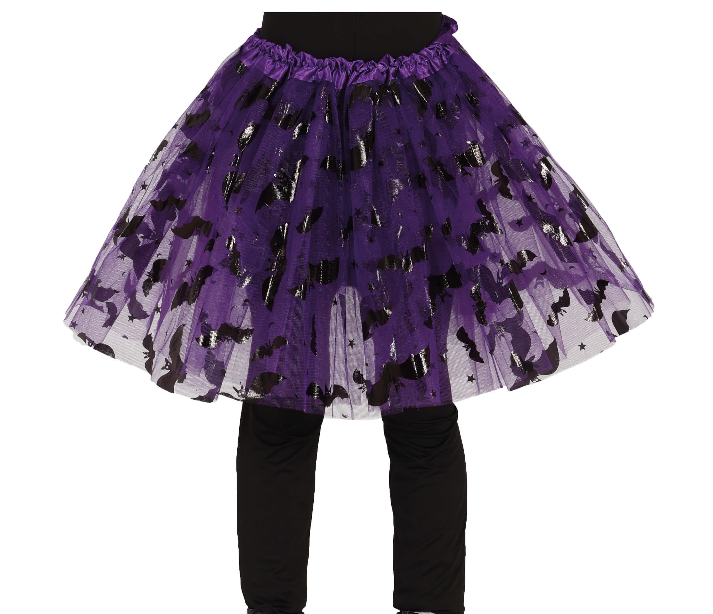 Guirca Dětská TUTU sukně - fialová s netopýry