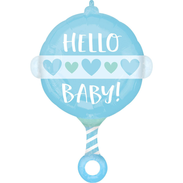 Amscan Fóliový balón - Hello baby boy 43 x 60 cm