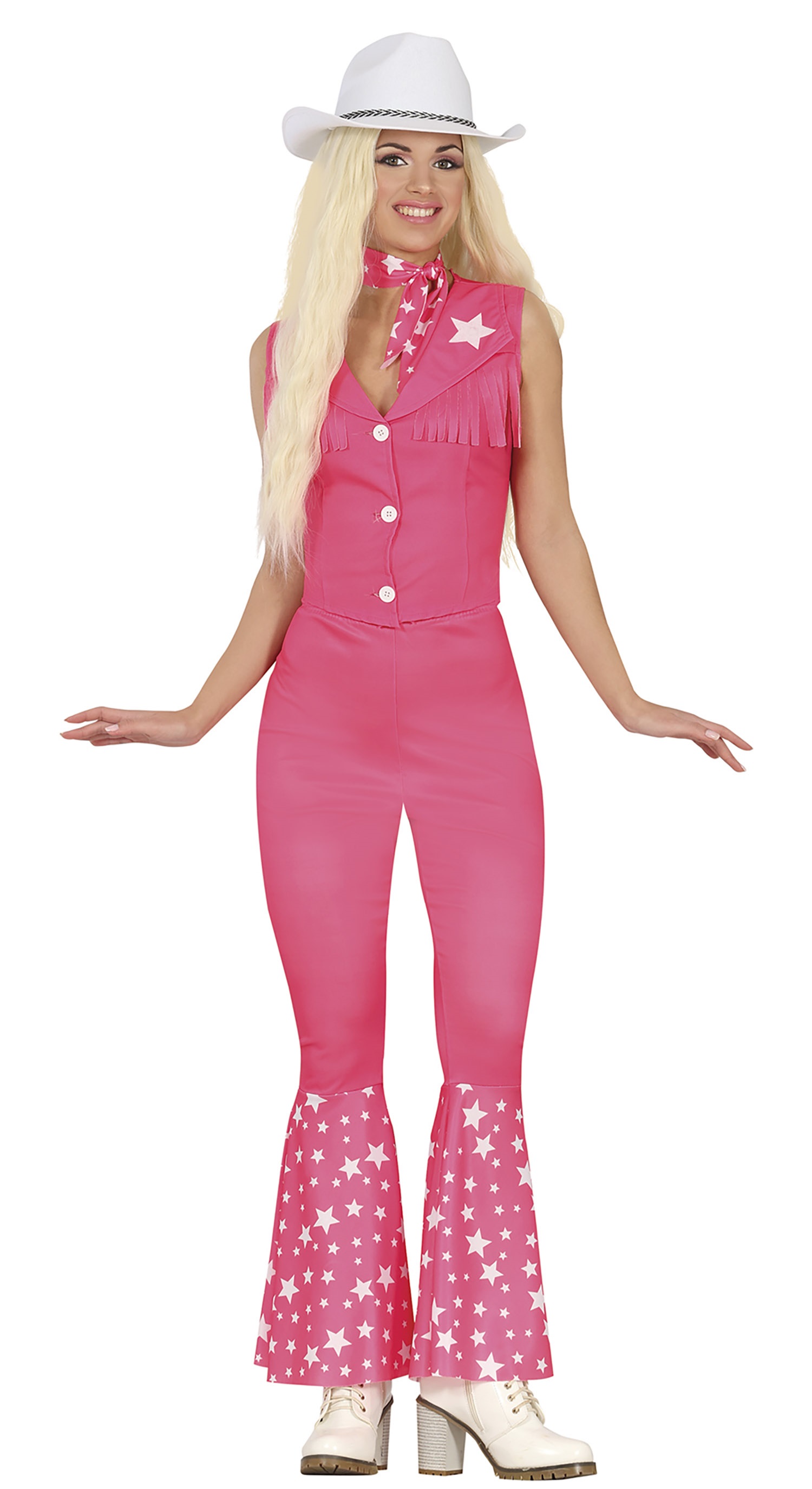 Guirca Dámský kostým - Barbie, růžový overal Velikost - dospělý: L