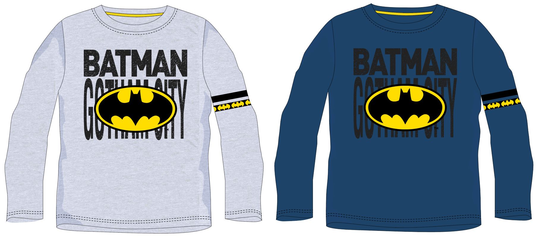 EPlus Chlapecké tričko s dlouhým rukávem - Batman, modré Velikost - děti: 140