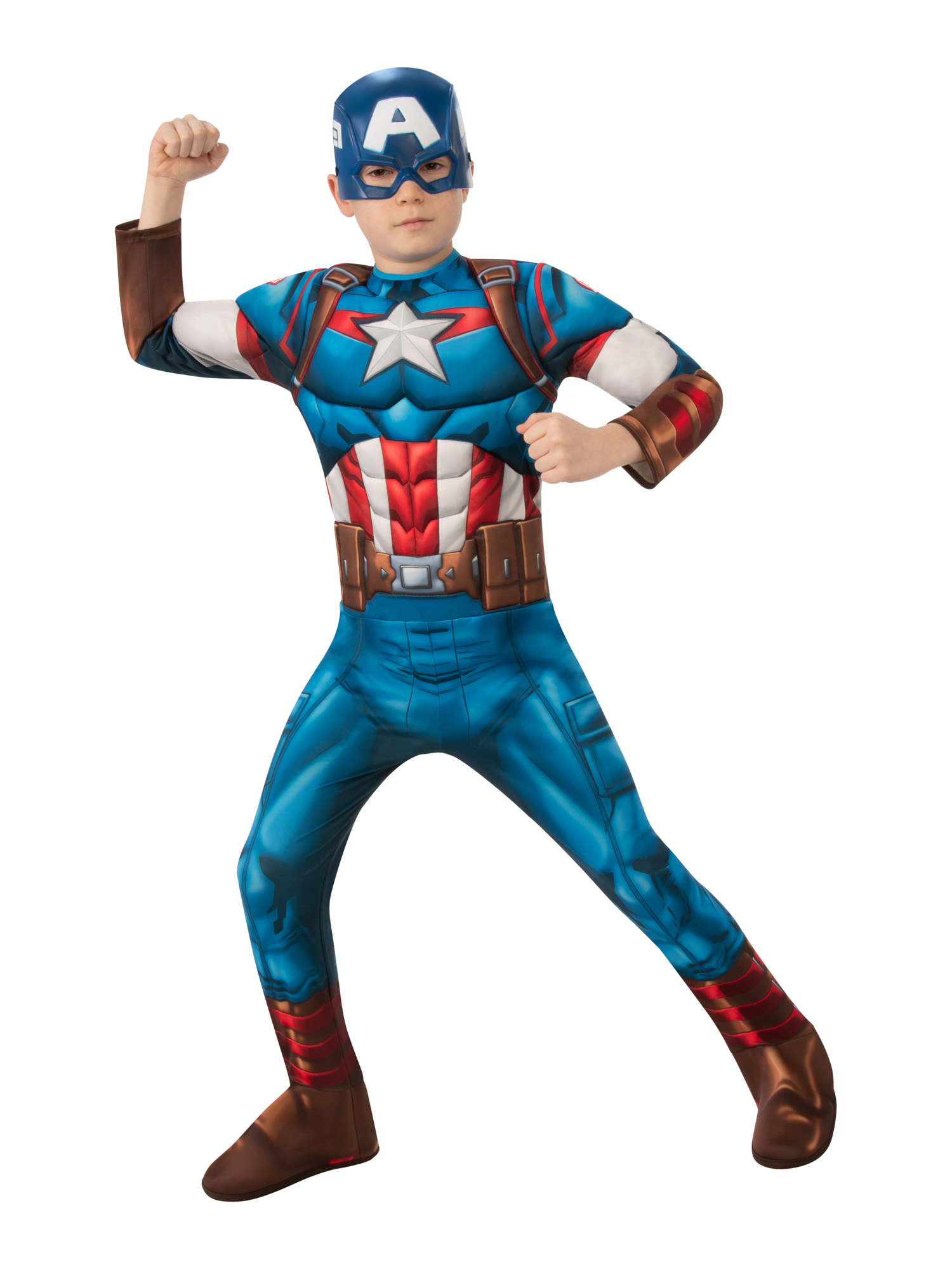 Rubies Dětský kostým deluxe - Captain America Velikost - děti: M