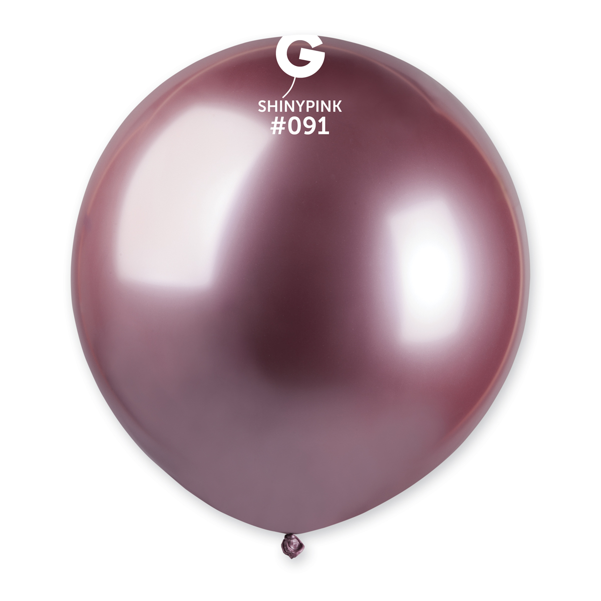 Gemar Balónek chromový růžový 48 cm 25 ks