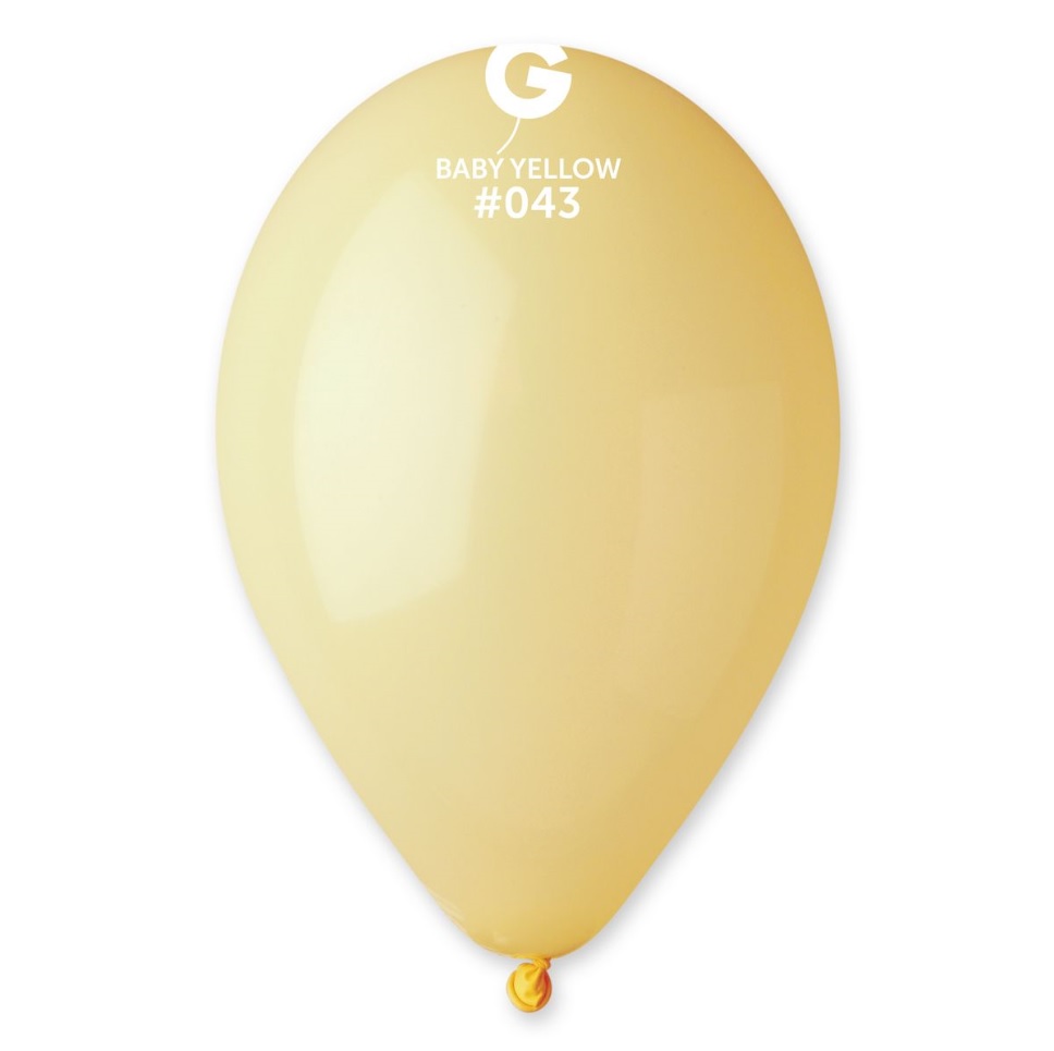 Gemar Balónek pastelový baby žlutý 30 cm 100 ks